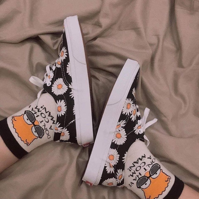 [ẢNH THẬT+Freeship] Giày Vans hoa cúc full sz nữ