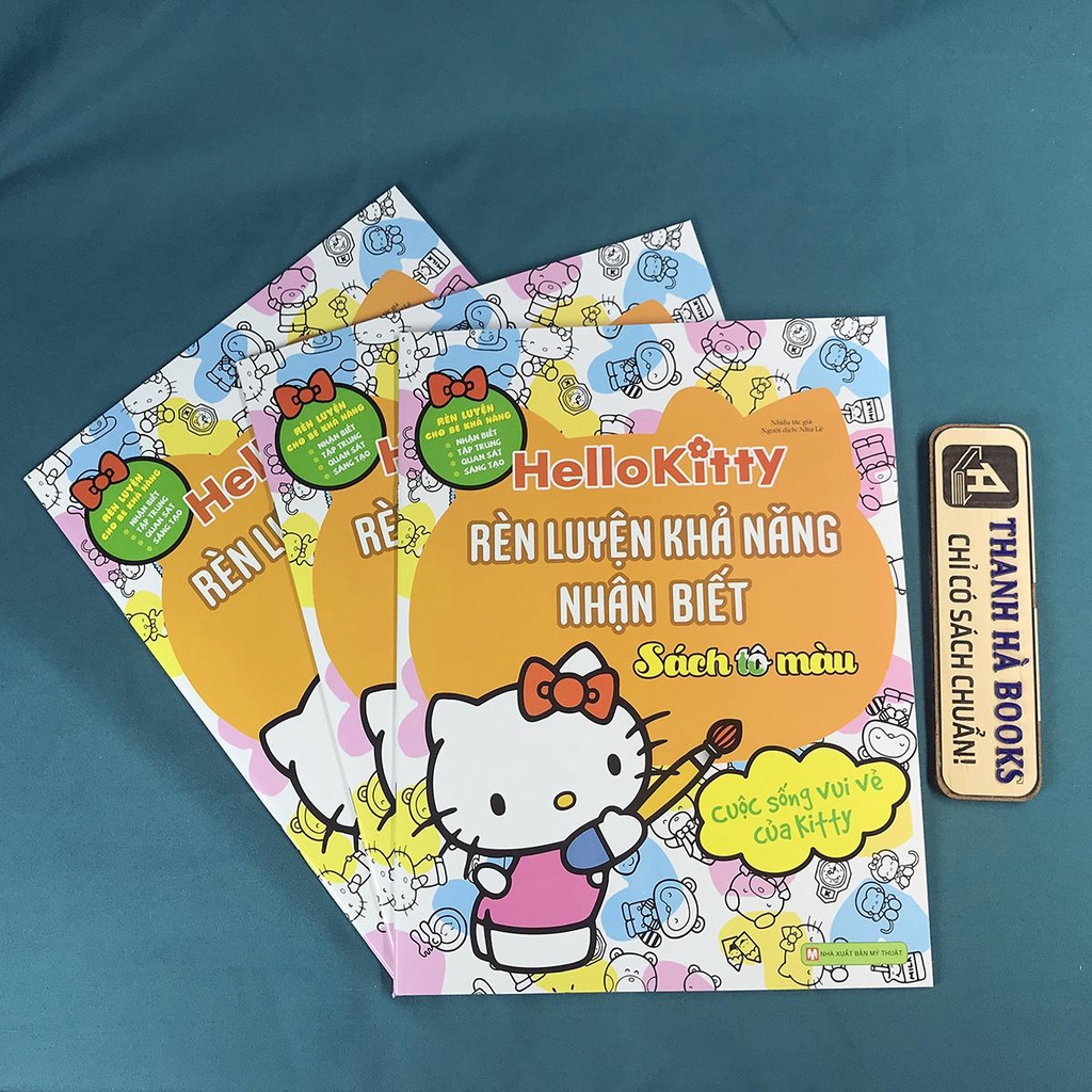 Sách - Hello Kitty - Rèn Luyện Khả Năng - Bộ 4 quyển (Sách tô màu dành cho trẻ 3+)