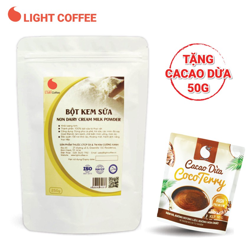 Bột kem sữa pha cafe Light Coffee - gói 250g