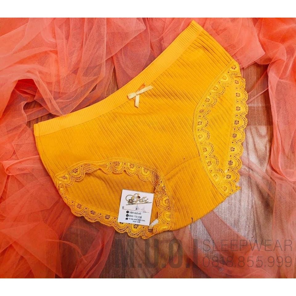 QL02 -Quần Lót Nữ Cotton viền ren gân tăm kháng khuẩn hoạ tiết viền ren sexy - Hàng có sẵn( video+ ảnh thật) | BigBuy360 - bigbuy360.vn