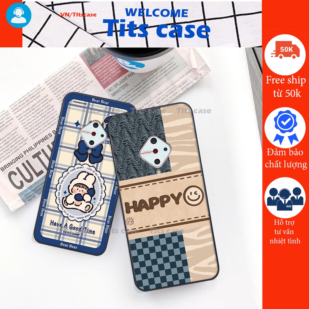 Ốp lưng Vivo S1 PRO in hình bò sữa, gấu be@r, cute cực  ĐỈNH -  cực CHẤT-  cực COOL