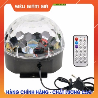 Đèn LED quả cầu cảm ứng pha lê 7 màu nhấp nháy theo nhạc - Đèn vũ trường cảm ứng 7 màu cao cấp