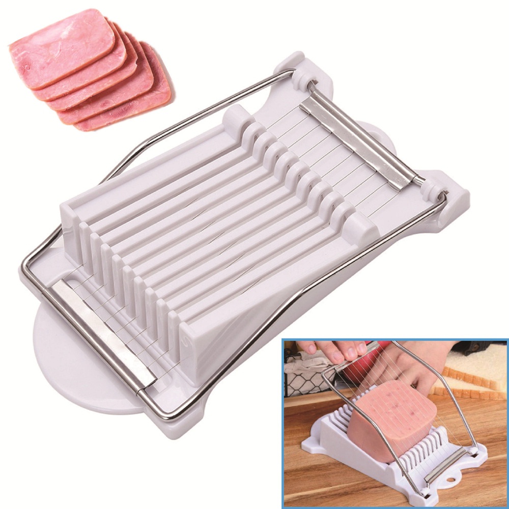 Dụng cụ cắt lát trứng/ phô mai đa năng bằng thép không gỉ nhiều màu sắc
