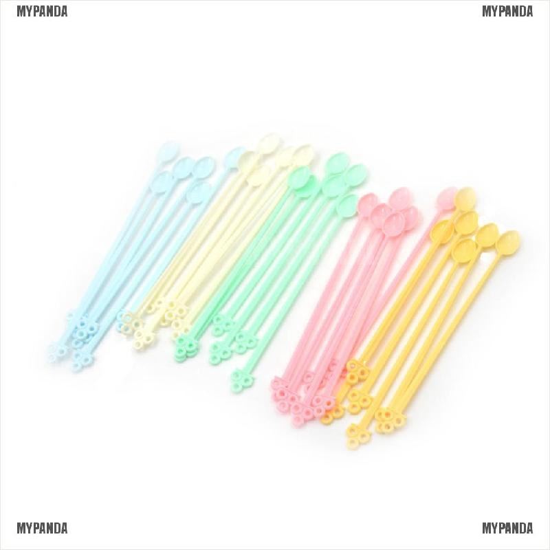 Bộ 30 muỗng nhựa mini trang trí dùng 1 lần