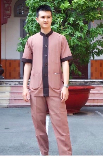 Áo lam phật tử, quần áo phật tử, đồ bộ đi chùa, đồ lam đi chùa. | BigBuy360 - bigbuy360.vn