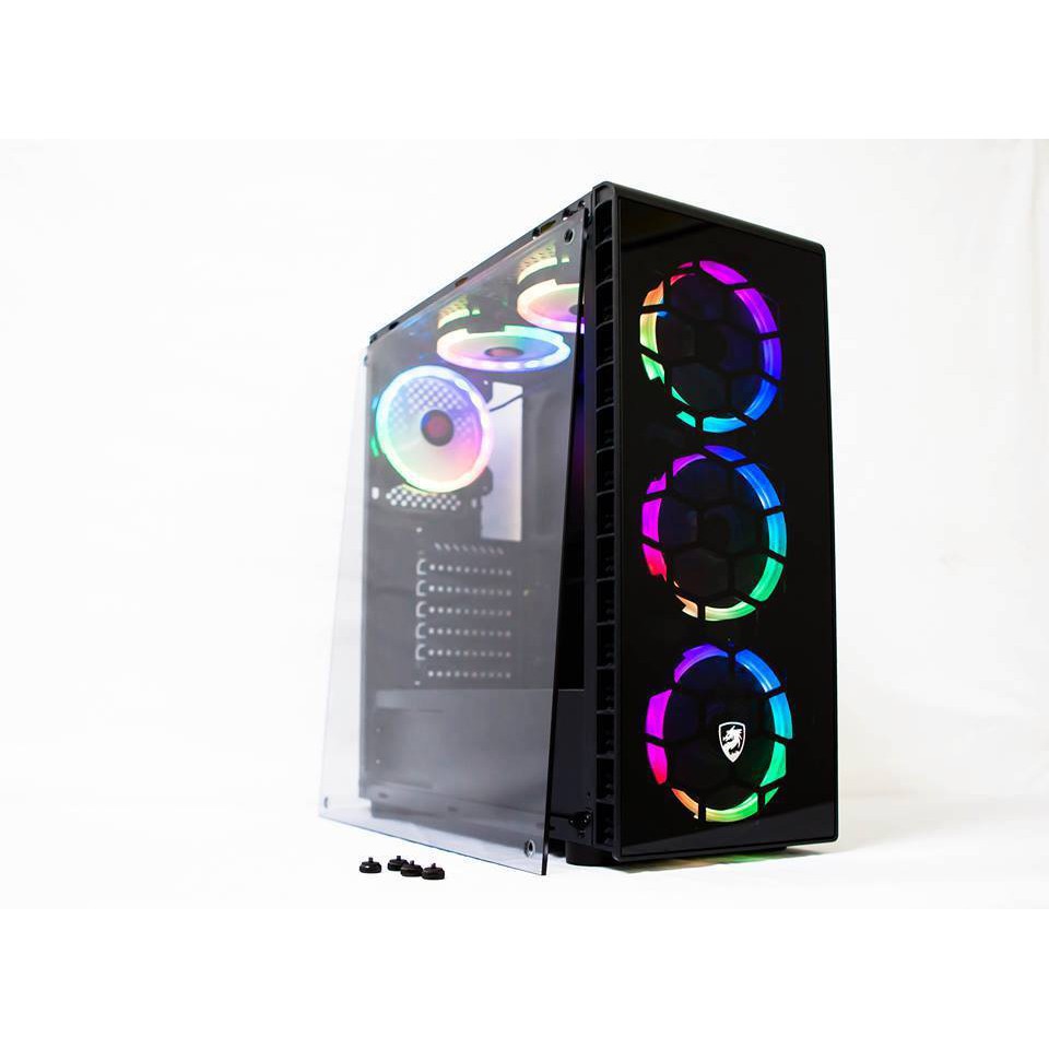 VỎ MÁY TÍNH VITRA GLITTER FORCE X1 PRO (Kèm 3 fan Leo RGB) | BigBuy360 - bigbuy360.vn