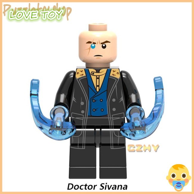 Set mô hình lắp ráp nhân vật siêu anh hùng Nkodok Shazam Freddy đồ chơi siêu độc đáo X0247