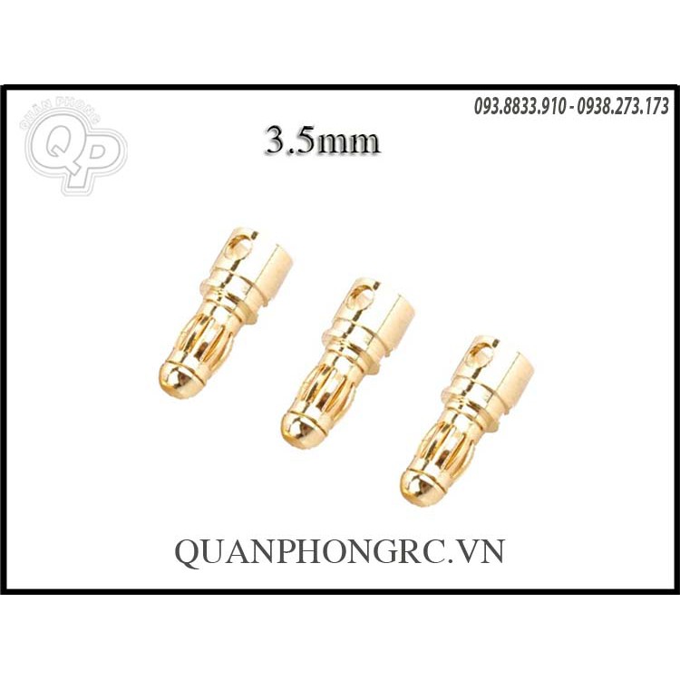 3 cái Jack chuối 2.0mm / 3.5mm