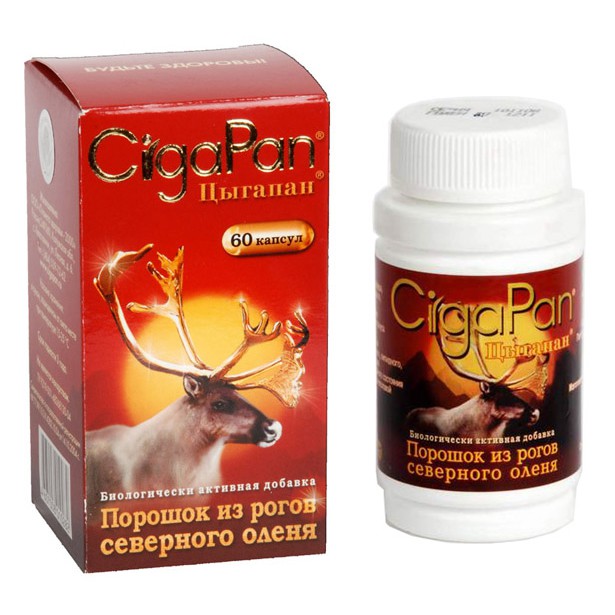 Nhung hươu cigapan nga hộp 60 viên