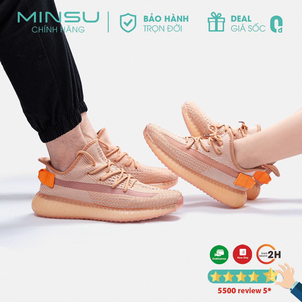 Giày Cặp Đôi Nam Nữ MINSU M4702, Giày Thể Thao Sneaker Nam Nữ Y350 Phản Quang Hàn Quốc Mang Đi Chơi Đi Học, Du Lịch