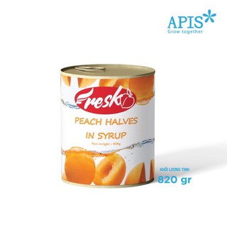 1 hộp đào hộp ngâm syrup resk 820g