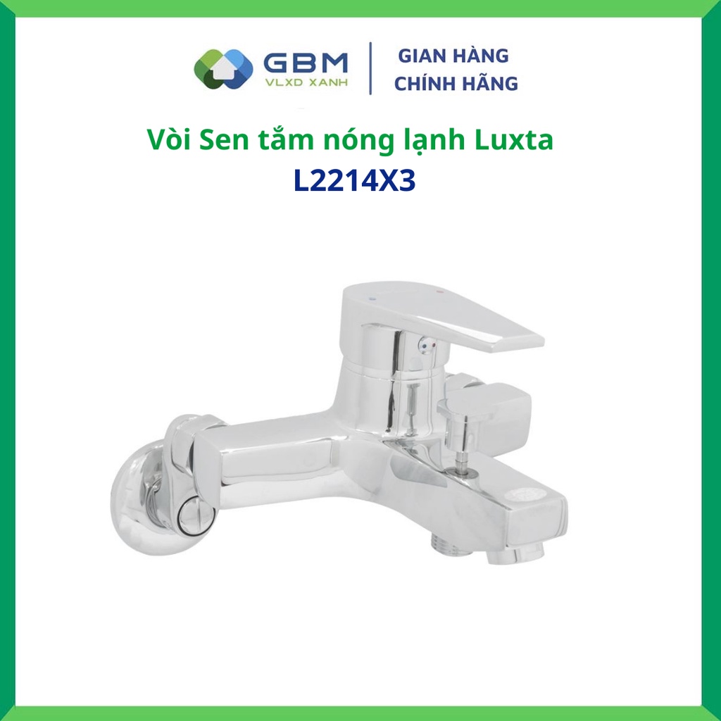 [Mã BMBAU300 giảm 10% đơn 499K] Vòi Sen Tắm Nóng Lạnh Luxta L2214X3 -VLXD XANH