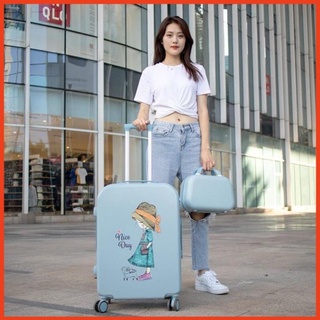 Size 24 inch vali nhựa in hình siêu kute giá sale lẻ size