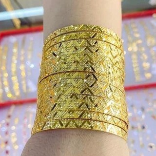 Bộ vòng Ximen GADO 7 chiếc thiết kế sang trọng chạm khắc tinh tế đeo quý phái V034