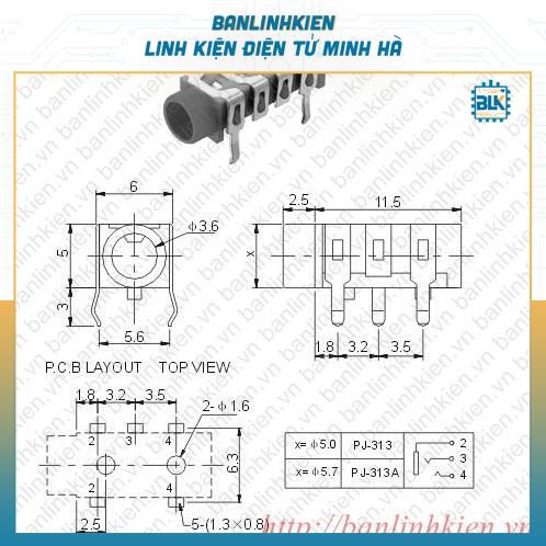 Jack Audio 3.5mm Các Loại