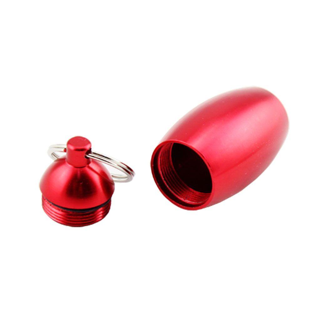 SOMEDAYZL Hộp Đựng Thuốc Mini Bằng Nhôm Có Móc Khóa Tiện Dụng