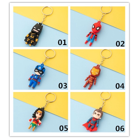 Móc Khóa Gắn Búp Bê Anh Hùng Dễ Thương Thời Trang