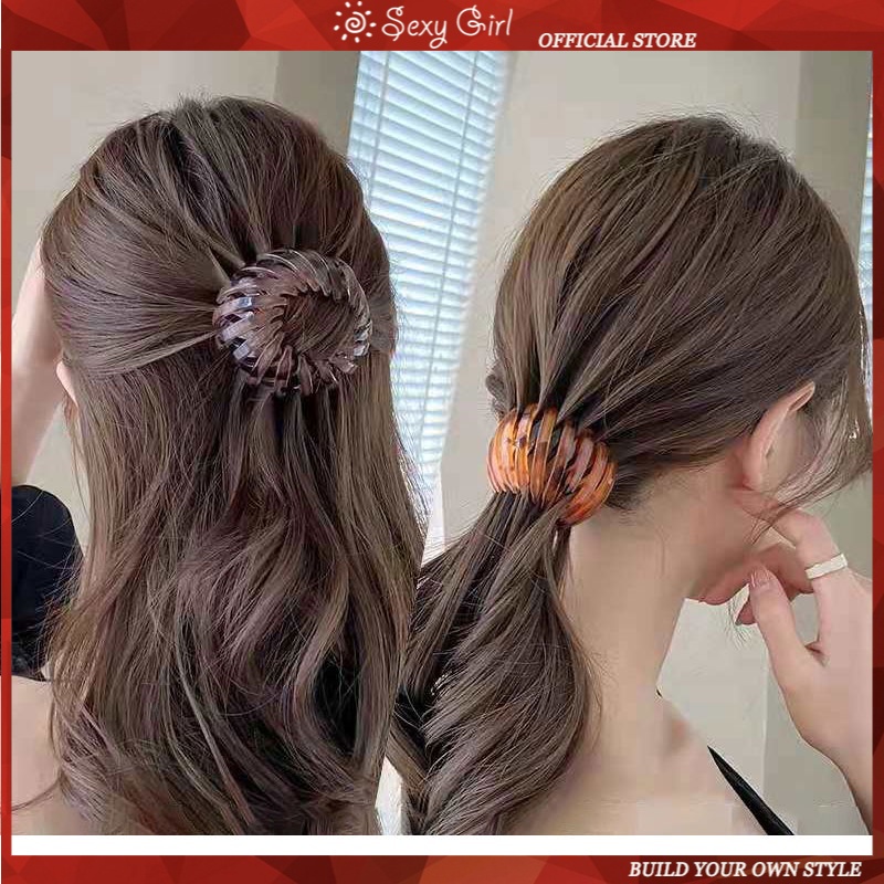 Dây Cột Tóc Co Giãn Đa Năng Phong Cách Hàn Quốc Cổ Điển Thời Trang Cho Nữ