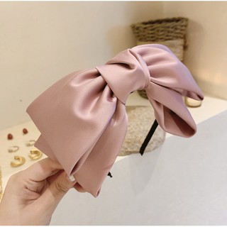 Cài Tóc Nơ To Bản To Đơn Giản Phong Cách Retro Hàn Quốc Trẻ Trung Xinh Xắn