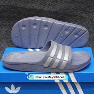 [☘️ADIDAS®☘️]- DÉP ĐÚC DURAMO SLIDES - Xám S/Bạc
