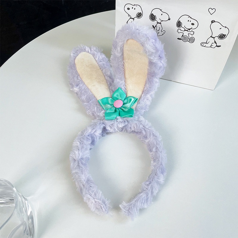 Băng Đô Nhung Hình Thỏ Lớn Dễ Thương