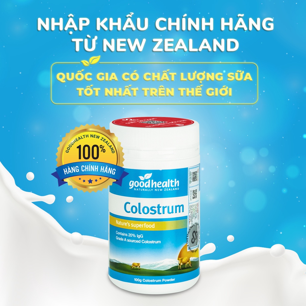 SỮA NON 24H Goodhealth Colostrum 100g  tăng đề kháng và hệ miễn dịch