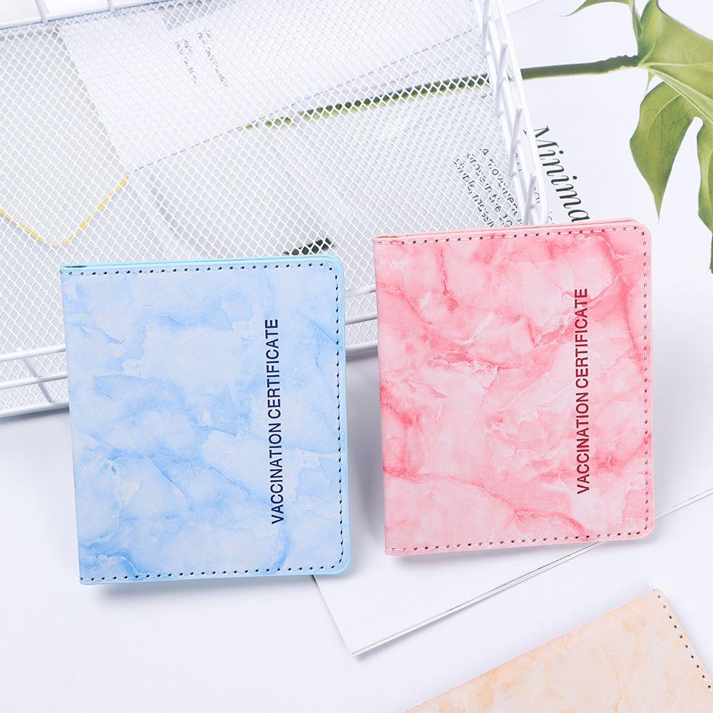 Bao đựng hộ chiếu UUMIR bằng da PU chống nước họa tiết cẩm thạch cho unisex