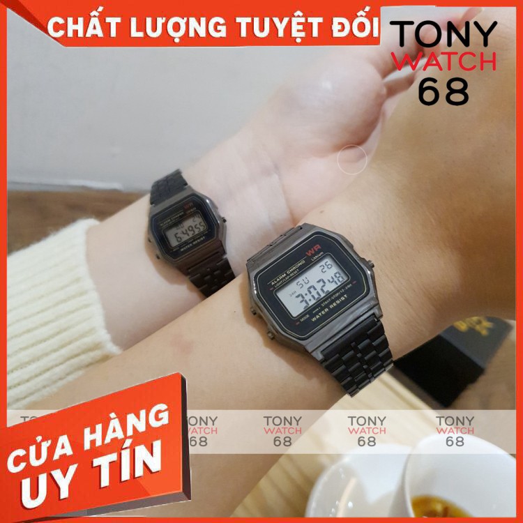 HÀNG CAO CẤP -  Đồng hồ điện tử đeo tay cặp đôi nam nữ WR A159 thể thao số led mặt vuông đẹp chính hãng cao cấp  - Hàng 