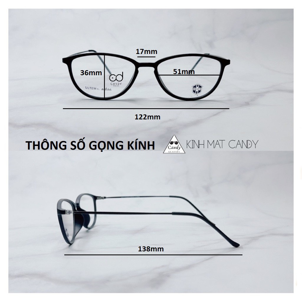 Gọng kính mắt mèo cho người mặt nhỏ 2209 - Tiệm kính Candy