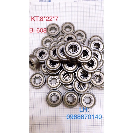 Combo 10 Vòng bi ván trượt 608zz cũ , kt:8mmx22mmx7mm