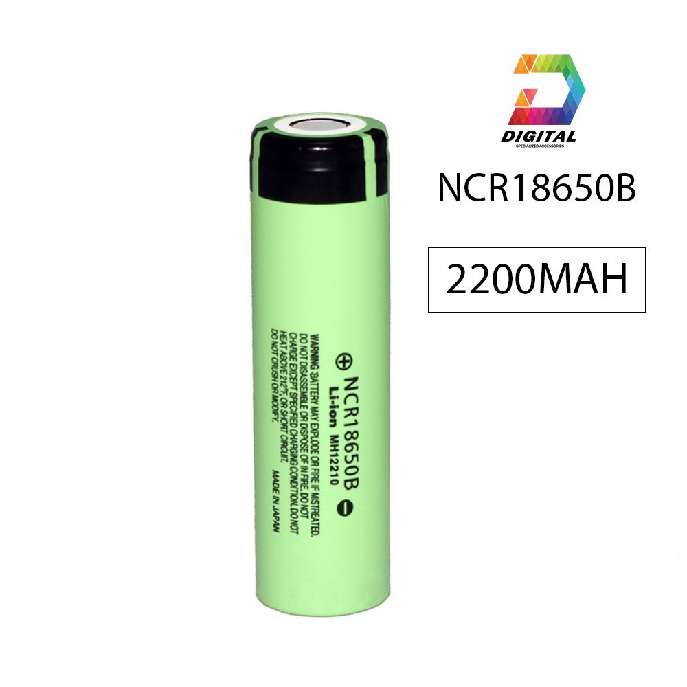 Pin Sạc 18650 Lithium-ion 2200MAH 4.2V đầu phẳng NCR18650B