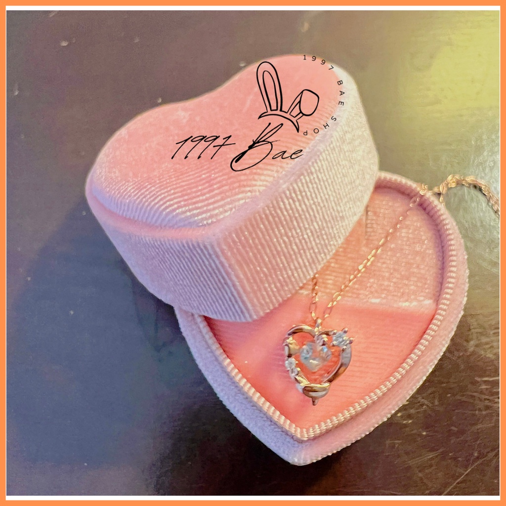 Dây chuyền công chúa Disney Dancing Heart bạc 925 mạ vàng cao cấp không đen không gỉ