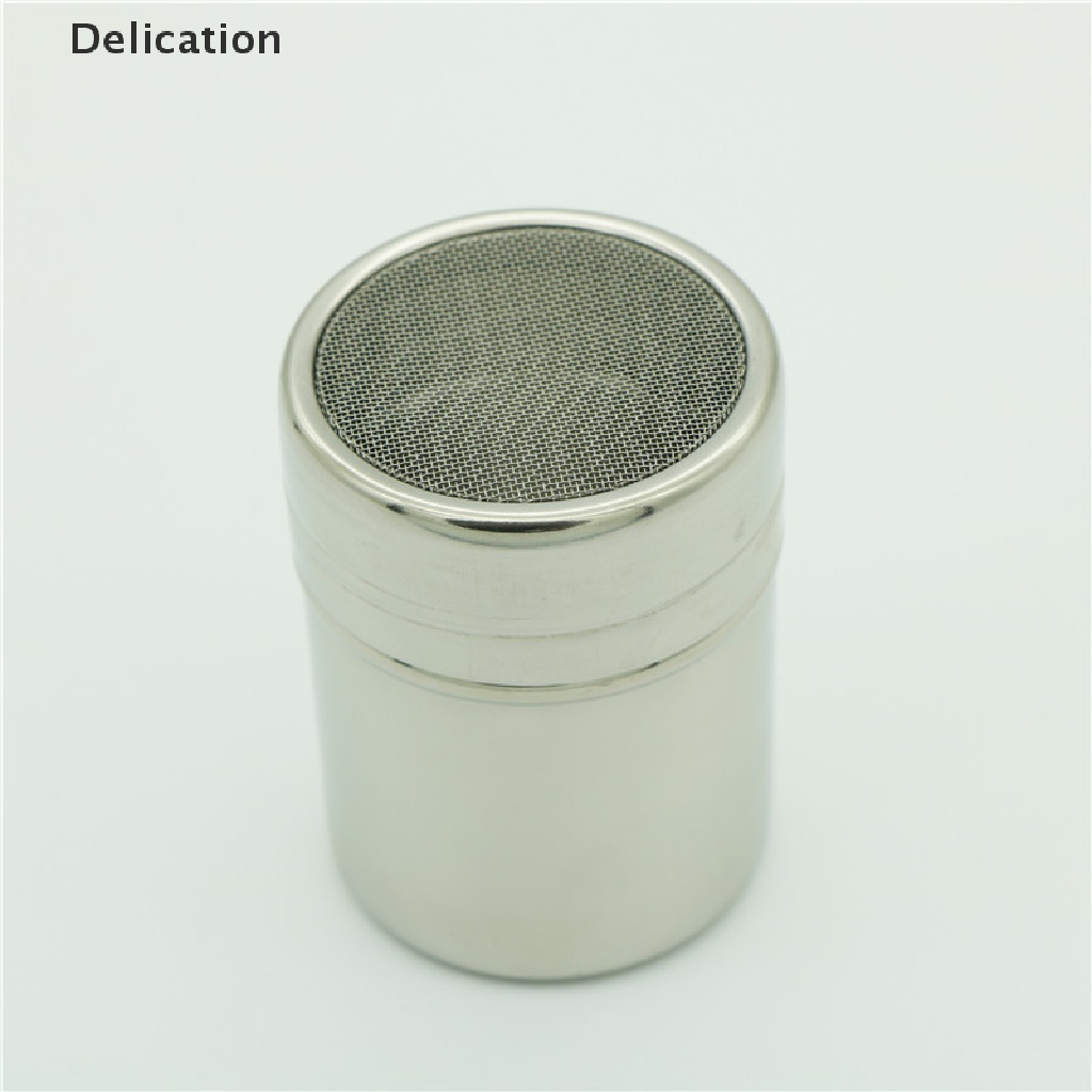 [elebuy] Máy lắc sô cô la bằng thép không gỉ icing sugar powder cocoa flour coffee sifter