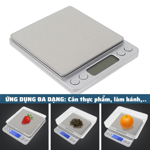 Cân Tiểu Ly mini điện tử định lượng 0.1g - 3kg độ chính xác cao Làm Bánh Cân tiểu li nhà bếp nhỏ gọn tiện lợi