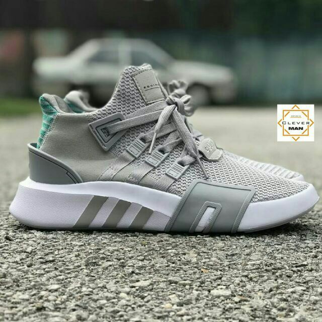 (TẶNG MÓC KHÓA) Giày thể thao EQT 2018 Xám Xanh