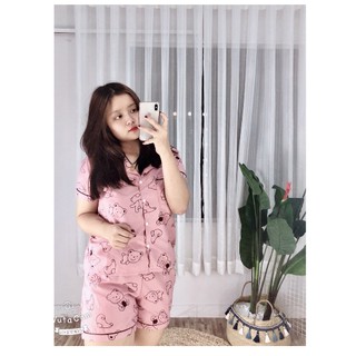 Bộ pijama kate thái bigsize 75kg
