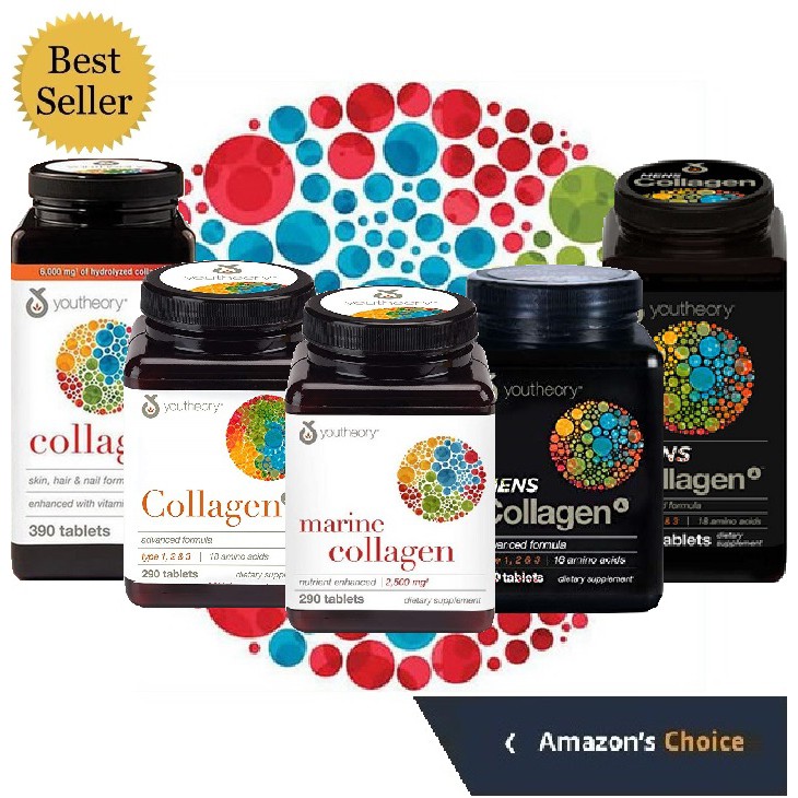 Collagen Youtheory Type 1 2 & 3 +C super collagen tuyp 1&3 for men hair skin nails