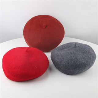 Toddler Kid Girls Baby Infant Winter Beret Solid Hat Beanie British Painter Cap