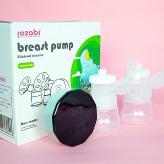 Combo máy hút sữa điện đôi Rozabi compact/ Basic Plus và áo hút sữa rảnh tay