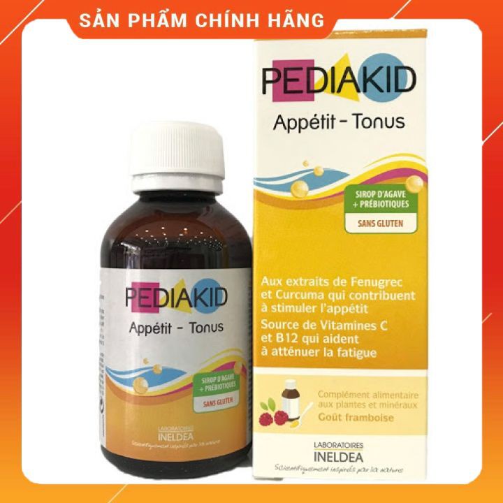 PEDIAKID Siro Cho Bé Biếng Ăn Giúp Bé Ăn Ngon Tăng Sức Đề Kháng Vitamin Appetit Tonus (125ML) Cho Trẻ Từ 6 tháng tuổi