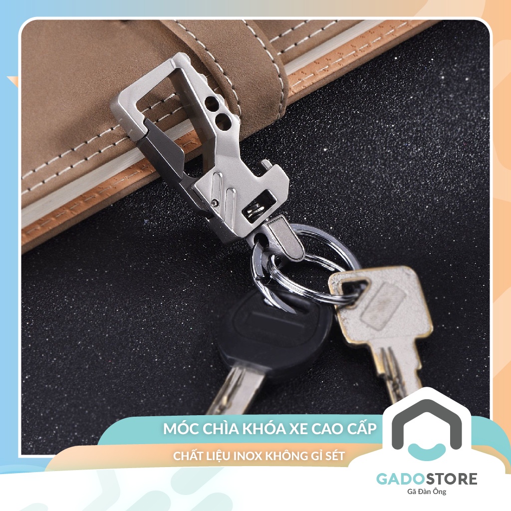 Móc khoá xe máy ô tô Proud Horse đeo đĩa quần inox cao cấp 061