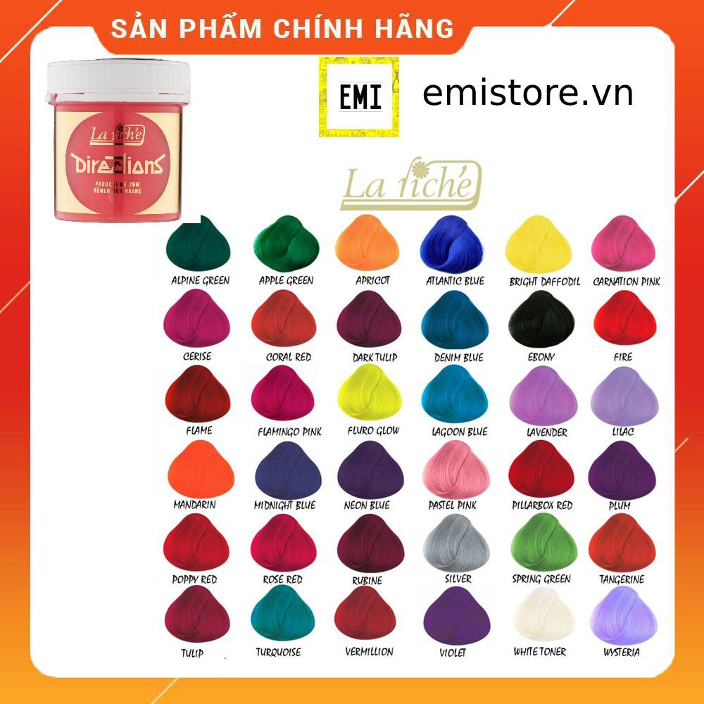 Thuốc nhuộm tóc tạm thời La Riche Directions dạng Semi-pernament Đức