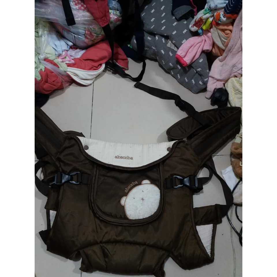 Địu túi nâu hình gấu cho bé ms47