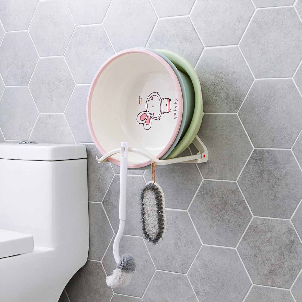 Giá Đựng Chậu Rửa Mặt JUJIAJIA Có Thể Treo Đồ Tiện Dụng Cho Nhà Tắm