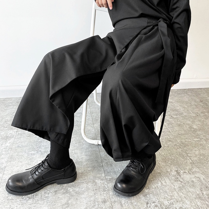 Quần baggy ống rộng phong cách Gothic hợp thời trang cho nam