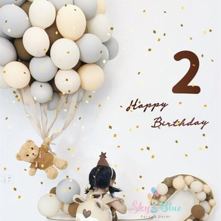 Chữ Happy Birthday kiểu nghiêng chúc mừng sinh nhật