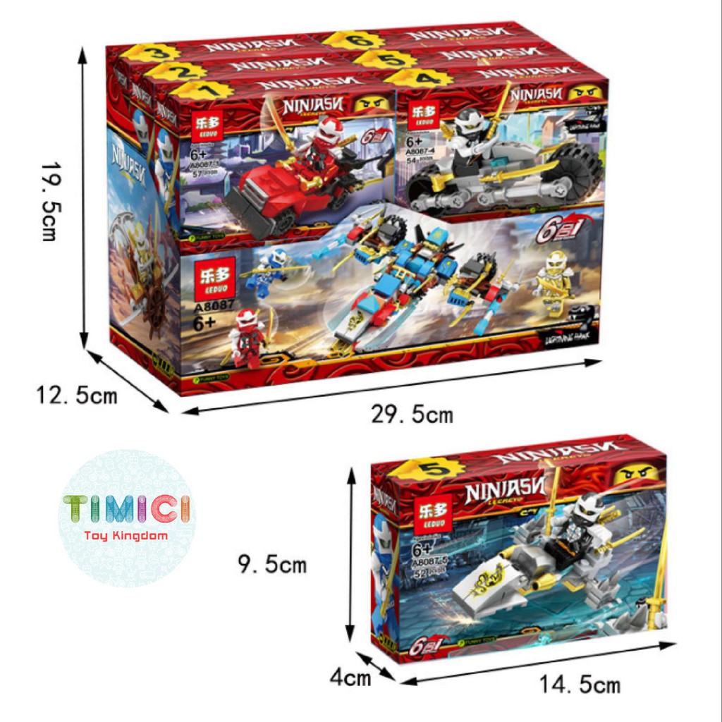 [LC017] Đồ chơi lego ninjasn legacy xếp hình &quot;6 IN 1&quot;  cho bé phát triển trí thông minh