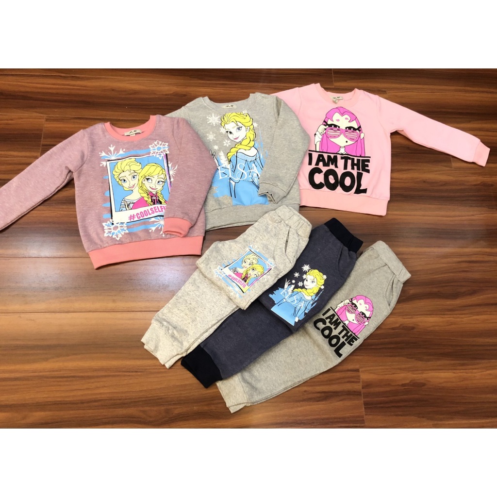 Bộ nỉ bông HM cho bé gái sz 9-14 (18-40kg)