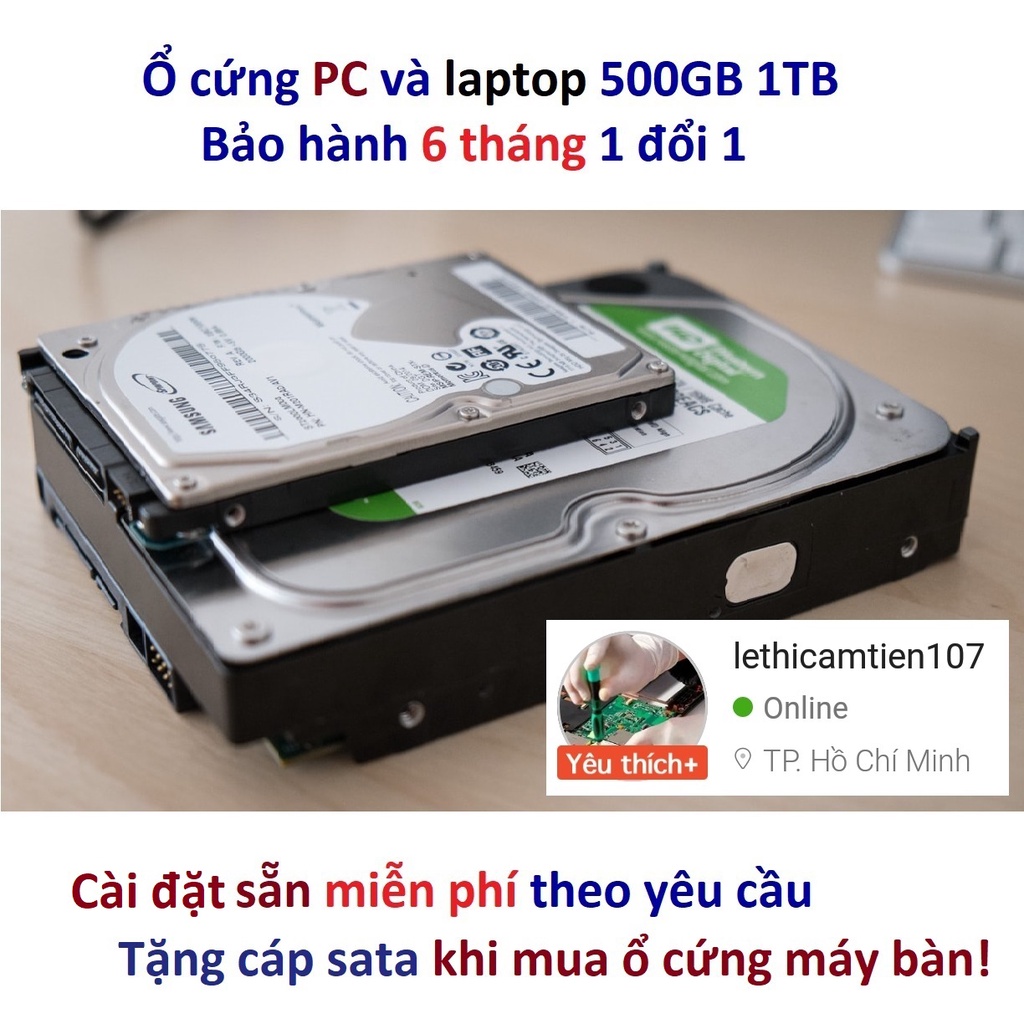 Ổ cứng 500GB 1TB PC máy bàn và laptop HDD 500gb 320gb 250gb 160gb