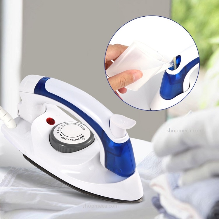 [FREESHIP] Bàn Ủi Hơi Nước Du Lịch Mini Hetian Travel Iron Gấp Gọn Có Thể Mang Đi Du Lịch.